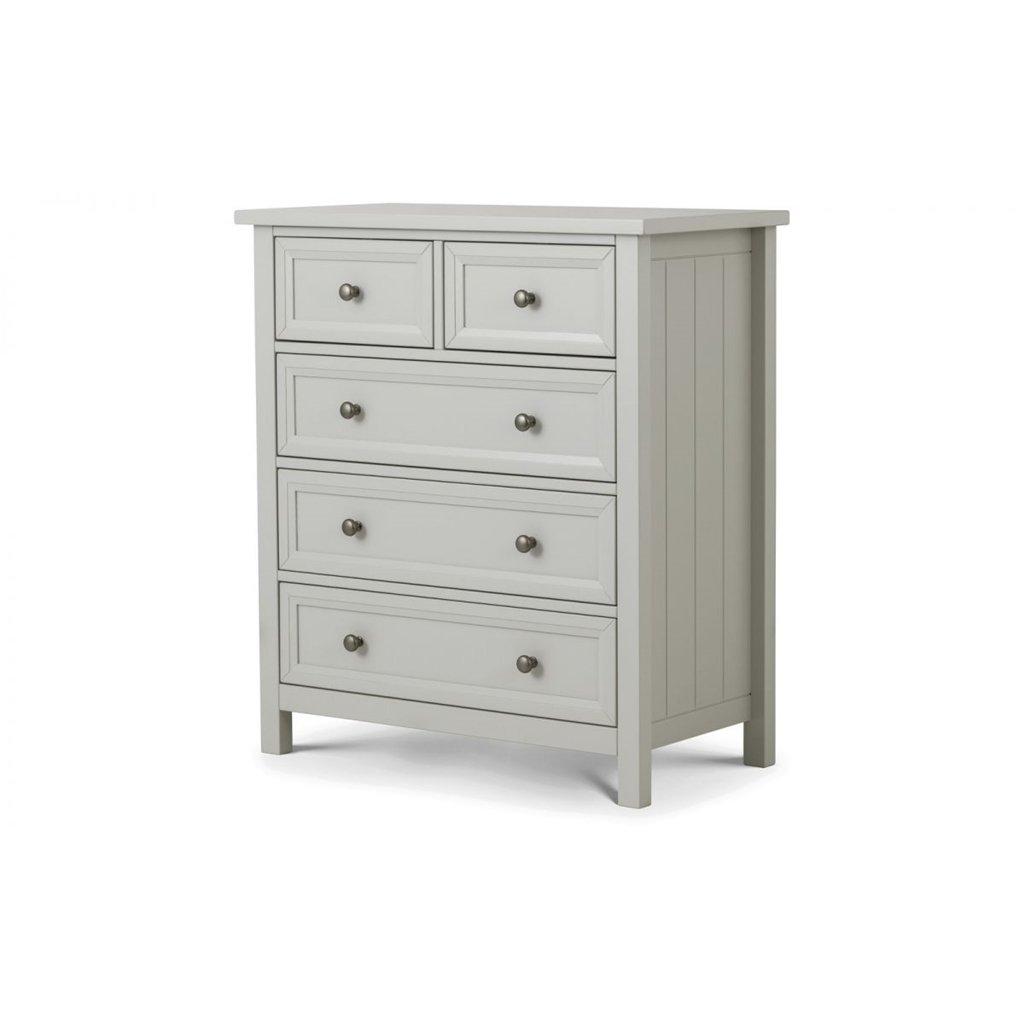 Premier Dove Grey 5 Drawers Chest